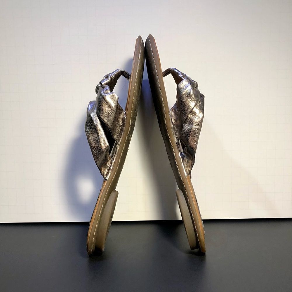 Womens BOC Born Concept Metallic Silver Slip On Sandals / Size 9 - Picture 7 of 9